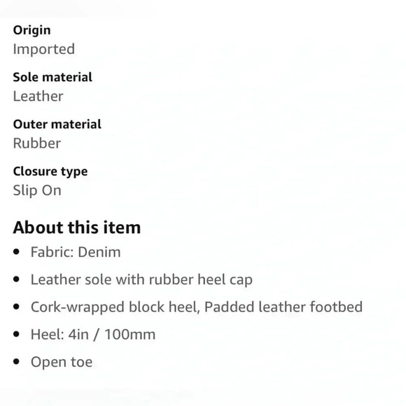 SCHUTZ Woman’s Kaycee Denim Heels NWOT Size 7.5 B - Picture 8 of 8